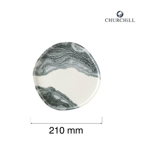 Talerz organiczny z rantem Tide Black