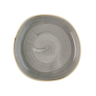 Talerz organiczny z wysokim rantem Stonecast Peppercorn Grey, 230mm