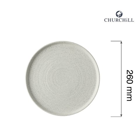 Talerz płytki z rantem Delta Grey, 260mm