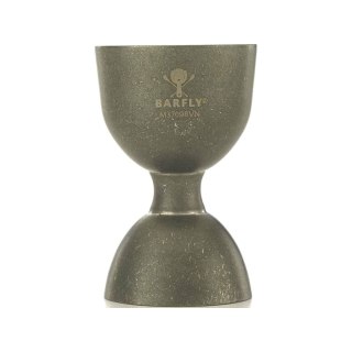 Miarka barmańska Bell z prostą krawędzią, vintage, BarFly, 25/50ml