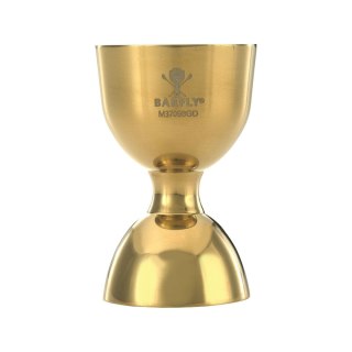 Miarka barmańska Bell z prostą krawędzią, złota, BarFly, 25/50ml