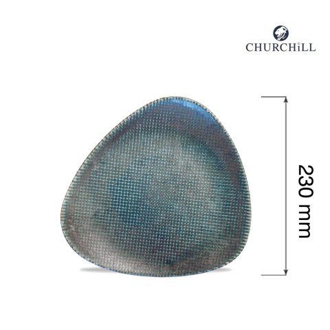 Talerz trójkątny Astro Metallic Blue