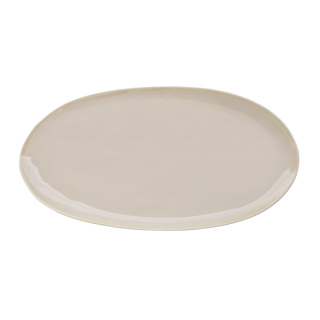 ETER Talerz owalny 34,5x15 cm, beżowy / VERLO