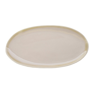 ETER Talerz owalny 43x22,5 cm, beżowy / VERLO
