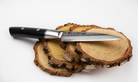 VG-10 HM Nóż japoński do carvingu/oczkowania 9 cm młotkowany / KASUMI