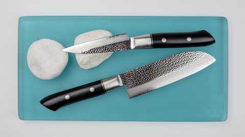 VG-10 HM Nóż japoński do carvingu/oczkowania 9 cm młotkowany / KASUMI