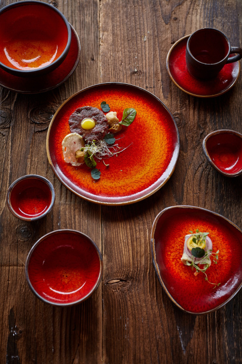 zastawa still bursztyn