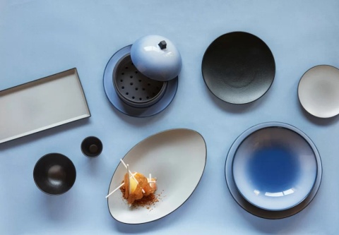 EQUINOXE Talerz płaski niebieski REVOL