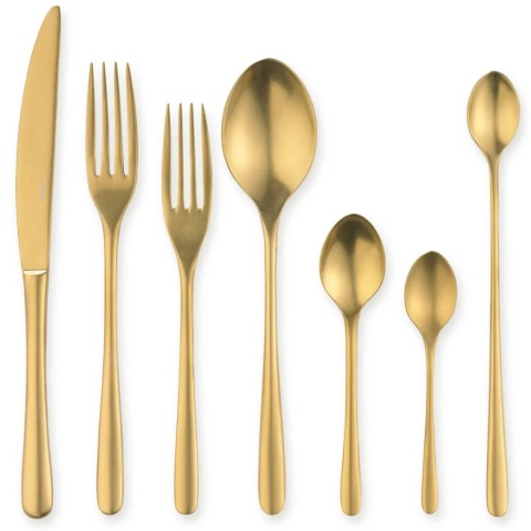 Widelec stołowy złoty