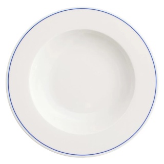 VERLO Talerz głęboki FORTE MIZU I niebieskie paski 26 cm