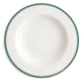 VERLO Talerz głęboki FORTE VIRA zielone paski 26 cm