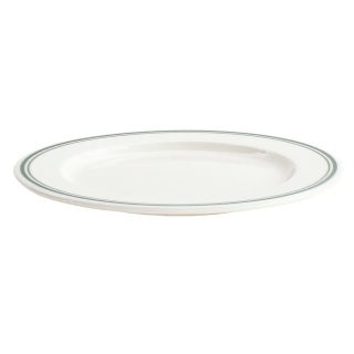 VERLO Talerz płaski FORTE VIRA zielone paski 21 cm