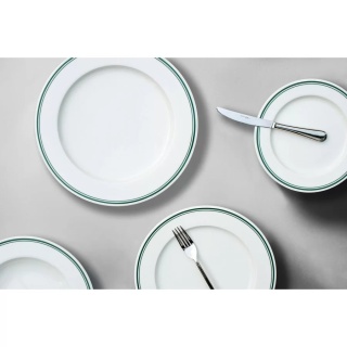 VERLO Talerz płaski FORTE VIRA zielone paski 29 cm