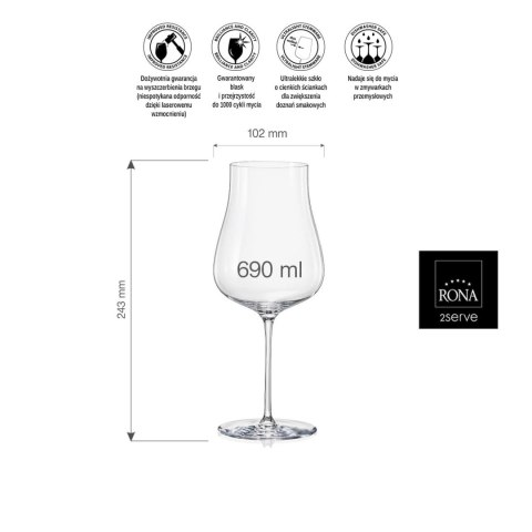 Kieliszek do win uniwersalny