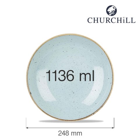 Miska coupe Stonecast Duck Egg Blue