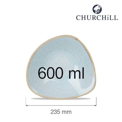 Miska trójkątna Stonecast Duck Egg Blue