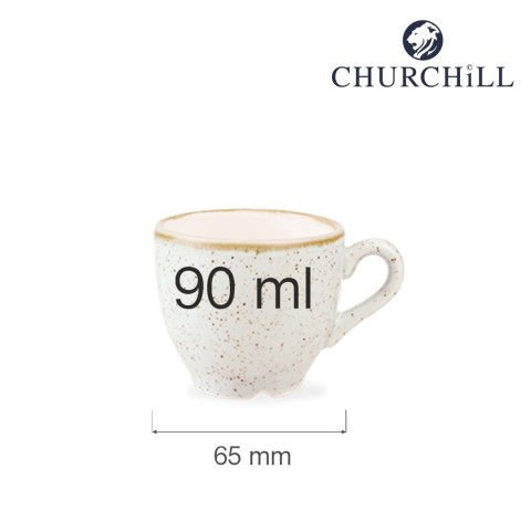 Filiżanka espresso Stonecast Barley White